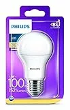 Philips Lighting Lampadina LED, Attacco E27, 13 W Equivalenti a 100 W, Luce Bianca Calda Naturale, [Classe di efficienza energetica A+]