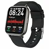 Motast Smartwatch Orologio Fitness Uomo Donna Smart Watch Contapassi Cardiofrequenzimetro da Polso, Smartband Sportivo Activity Tracker Cronometro, Notifiche Messaggi, Controller Fotocamera Musicale