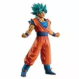 Banpresto - statuetta dbz - super saiyan dio super saiyan son goku ichibansho storia dei rivali 25cm, multicolore