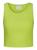 JACK & JONES Jjxx Jxfallon SL Rib Canottiera Noos Top, Verde Lime, L Donna