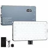 ENEGON 4000mAh Luce Video LED 2500K-9900K Bicolore Montabile Ricaricabile con Mini Pannello per Fotocamere DSLR Professionali Foto Illuminazione