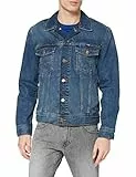 Wrangler Classic Denim Jacket Giacca in Jeans, Blu (Mid Stone 14V), XL Uomo