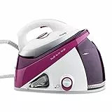 H.Koenig V26 Centrale a vapore, Piastra in ceramica 'Easy glide',5.4 bars, capacità 1.1L, 2400W, Bianco/Fucsia