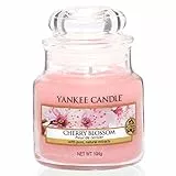 Yankee Candle Candela profumata in giara piccola | Fiore di ciliegio | Durata Fino a 30 Ore