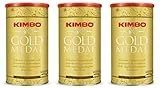 Kimbo Gold Medal, Caffe Macinato in Latta Richiudibile con Tappo 400gr - Formato Restyling 2023 [3 Lattine]