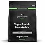 Protein Works - Preparato Per Pancake Vegani, 100% Vegetale, Colazione ad Alto Contenuto Proteico, Snack a Basso Contenuto di Zucchero, Naturale, 1kg