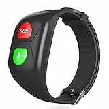 Bracciale Salvavita Anziani,Braccialetto Localizzatore GPS Salvavita,chiamata Di Emergenza SOS,recinto Elettrico Smart Watch GPS Fitness Tracker Impermeabile IP68 Per Seniori (demenza)