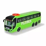 Dickie Toys - Autobus giocattolo Man FlixBus Verde, 27 cm, Autocar con funzione di sterzo, 3 anni (203744015)