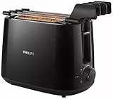 Daily Collection Philips HD2583/90 Tostapane con Pinza per Sandwich, 600 W, 8 Livelli di Tostatura, Nero