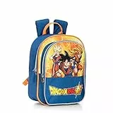 Dragon Ball SUPER - Zainetto Mini Bambino con Spallacci Imbottiti e Regolabili, Vano Principale e Tasca Frontale Zip - Zainetto Bambino con Etichetta Porta-Nome Interna, 23x30x10 cm