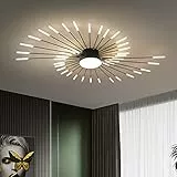 Plafoniera moderna a LED 42+1 teste Lampadari neri semi-incasso Illuminazione a soffitto per camera da letto Soggiorno Cucina Sala da pranzo Ristorante