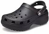 Crocs Classic Platform Clog W, Zoccoli Donna, Nero, 37 38 EU