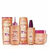 L’Oréal Paris Elvive Routine Completa Dream Long, Kit con Shampoo + Balsamo + Wonder Water + Maschera + Siero Termoprotettore, Ideale per Capelli Lunghi, Lisci e Danneggiati