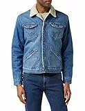 Wrangler Icons Sherpa W4M Giacca in Jeans, 3 Years 10K, L Uomo