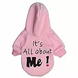 nobrand TEYUN Fleece Panno dell'animale Domestico con la Protezione T-Shirt Vestiti del Cane (Color : Pink, Size : L)
