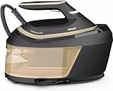 Philips Domestic Appliances Perfectcare 6000 Series Ferro Da Stiro Con Caldaia 2400 W, Colpo Di Vapore 600 g, Pressione 8 Bar, Tecnologia Optimaltemp, Serbatoio 1.8 L, Psg6064/80, Nero Oro