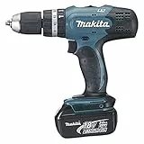Makita TRAPANO AVVITATORE A PERCUSSIONE 18V 3Ax2+DC18RC, Alimentazione a batteria Nero