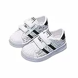 DEBAIJIA Bambino Primi Passi Scarpe 1-5T Baby Infantile Sneaker Leggera Ragazze Ragazzo Suola Morbida Traspirante Antiscivolo 25 EU Bianco