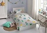 Homemania HOMUL_0594 Set Copripiumino Great Sleep Casa per Camera, Cameretta, Multicolore, in Cotone, 100x135 cm, 40x60 cm (1 Pezzo)