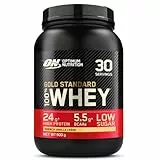 Optimum Nutrition Gold Standard 100% Whey Proteine in polvere per lo Sviluppo e il Recupero Muscolare con Glutammina e Aminoacidi BCAA Naturali, Gusto Crema di Vaniglia Francese, 30 Dosi, 900 g