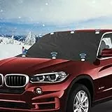 Palwin Copertura Parabrezza Auto, Protezione Parabrezza, Anti UV Parasole Telo Parabrezza Auto, Contro Neve,Ghiaccio,Gelo per Auto Protezione per Parabrezza Anteriore Magnetica Pieghevole Protezione