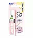 Labello Lip Oil Effetto Glossy - Glossy Shine 5,5 ml, Lip gloss con formula vegana, Lucidalabbra volumizzante, Lucidalabbra 100% naturale