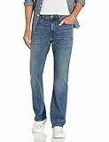 Amazon Essentials Jeans Bootcut Elasticizzati con Taglio Dritto Uomo, Blu Medio Vintage, 36W / 28L