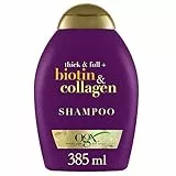 OGX Biotina e Collagene, Shampoo Volumizzante Per la Crescita Dei Capelli, Senza Solfati e Parabeni, 385ml l'imballaggio può variare