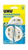 UHU Correttore Roller Mini blister 3pz x 6mt