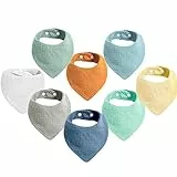 SLOSH Bavaglino Neonato Bavaglini Pappa Bandana Neonati Neonata Cotone Lavabile Baby Assorbenti Morbidi Panno Drool per Burp