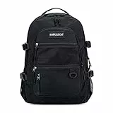 FANDARE Zaino Casual Zainetti Grande Zaini Scuola Ragazza Cartella Ragazzo Borsa da scuola Zainetto Borse a Zaino Zainetti Daypacks Scuola All'aperto Viaggio Zaino Impermeabile Poliestere Nero
