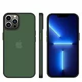 tigratigro] Custodia Per iPhone12, Cover Infrangibile,Traslucida Texture Opaca, Flessibile e anti-impronta,Consistenza simile alla Pelle (12 Verde Alpino)