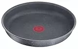 Lagostina Ingenio Mineralis Green Padella Ø 28 cm, Padella in Alluminio 100% Riciclato, per Gas, Forno e Induzione, con Indicatore di Cottura, Utilizzabile con Manico Removibile