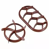 Hemoton, 2 stampini per pane, in plastica, stampi per pane, stampini per pane, stampi fai da te, per biscotti, panini, pane, biscotti, timbri per cuocere a casa, colore bianco, caffè, 16X9CM
