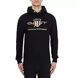 GANT ARCHIVE SHIELD HOODIE, Felpa con cappuccio Uomo, Nero ( BLACK ), M
