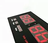 TEMPO DI SALDI Orologio Digitale A Led Da Parete Con Datario E Termostato Slim Data Temperatura, Nero
