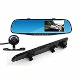 Ezonetronics - Videocamera per auto, Full HD 1080p, con doppia lente per auto, per veicoli con schermo anteriore e posteriore, con DVR e Dash Cam 2010