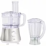 HOMCOM Frullatore da 500W con Caraffa, Lama a S e Lama a 4 Punte in Acciaio Inox, AS e ABS, 3 Velocità Regolabili, 20.5x19x16cm, Bianco