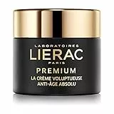 Lierac Premium la Crème Voluptueuse Crema Viso Anti Età con Acido Ialuronico, per Pelle Secca, Formato da 50 ml