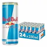 Red Bull Energy Drink, Senza Zuccheri, 250 ml (24 Lattine)