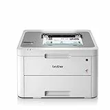 Brother HLL3210CW Stampante a Colori LED, Velocità di stampa 18 ppm, Wi-Fi, USB 2.0 Hi-Speed, Cassetto Carta 250 Fogli, Display LCD, Inbox Toner da circa 1000 Pagine per Colore