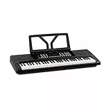 Schubert Etude - Tastiera Digitale, 61 Tasti, Funzione Apprendimento e Registrazione, 50 Brani Dimostrativi, Alimentazione Corrente e Batteria, Supporto Leggio, 300 Suoni, Nero