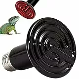 MILIWAN Lampada Riscaldante in Ceramica Trasmettitore Riscaldatore a Raggi infrarossi Lampda per Rettili, Serpente, Uccelli, Tartaruga, Gatto e Cane ecc (100W)