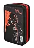 Scooli Star Wars Tripledecker – Astuccio riempito con matite Eberhard Faber – Elegante astuccio con motivo – Astuccio per matite colorate e matite – ideale per l'uso scolastico