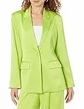 The Drop Blazer da Donna, Zeke, Elasticizzato e Setoso, Lime, XXS