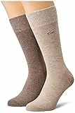 Calvin Klein Sock 2 Pack, Calzini, Uomo, Marrone (Brown Melange), 43-46