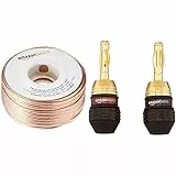 Amazon Basics 16-gauge Speaker Wire - 100 Feet & - Connettori a banana, 6 paia