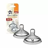 Tommee Tippee - Set di 2 ciucci Closer to Nature, flusso spesso,