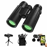 Usogood Professional 12 x 50 Binocolo per Adulti- Prismi BaK4 e Lente FMC, Potente Binocolo per Birdwatching, Caccia, Escursionismo con Adattatore per Treppiede