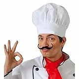 GUIRCA – Cappello da cuoco, tessuto, taglia unica, bianco (13011)